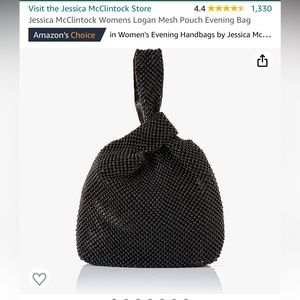 Jessica McClintock Beaded Black Bag